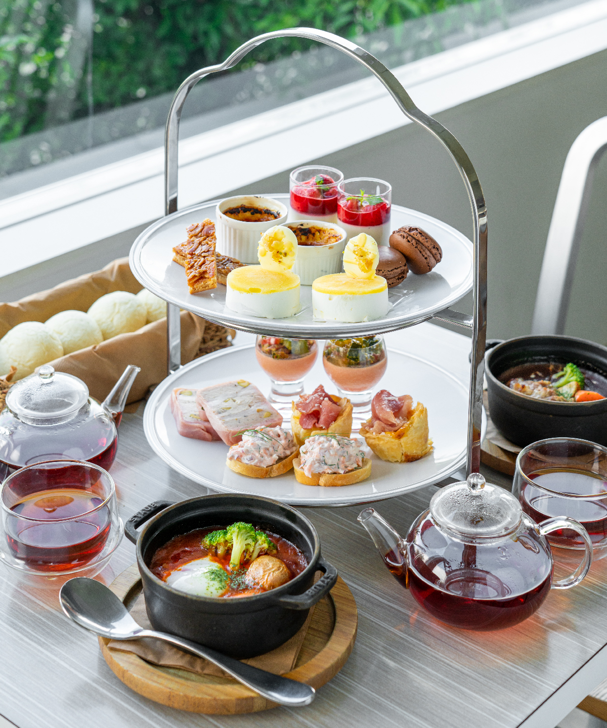 つけパンシチューと楽しむアフタヌーンティーコース　3,500yen